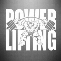 Наклейка Powerlifting logo - PrintSalon