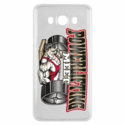 Чехол для Samsung J7 2016 Powerlifting Meet - PrintSalon
