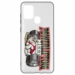 Чехол для Samsung A21s Powerlifting Meet - PrintSalon