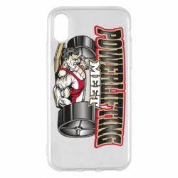 Чехол для iPhone X/Xs Powerlifting Meet - PrintSalon