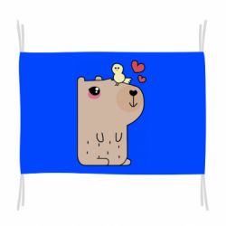 Флаг Капибара с цыпленком - PrintSalon