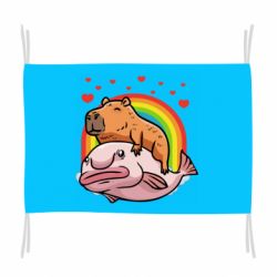 Флаг Капибара на рыбе - PrintSalon