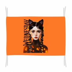 Флаг Венздей кошка - PrintSalon