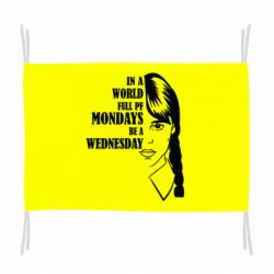 Флаг Wednesday girl - PrintSalon