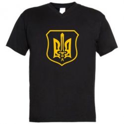 Мужская футболка  с V-образным вырезом Правий сектор - PrintSalon