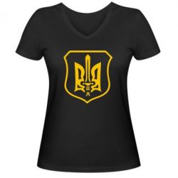 Женская футболка с V-образным вырезом Правий сектор - PrintSalon