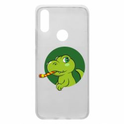 Чехол для Xiaomi Redmi 7 Праздничный динозавр - PrintSalon