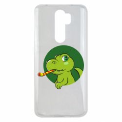 Чехол для Xiaomi Redmi Note 8 Pro Праздничный динозавр - PrintSalon