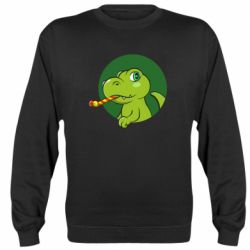 Cвитшот Праздничный динозавр - PrintSalon