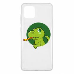 Чехол для Samsung Note 10 Lite Праздничный динозавр - PrintSalon