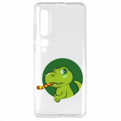 Чехол для Xiaomi Mi10/10 Pro Праздничный динозавр - PrintSalon
