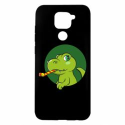 Чехол для Xiaomi Redmi Note 9/Redmi 10X Праздничный динозавр - PrintSalon