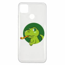 Чехол для Xiaomi Redmi 9c Праздничный динозавр