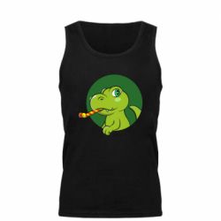 Мужская майка Праздничный динозавр - PrintSalon