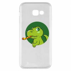 Чехол для Samsung A5 2017 Праздничный динозавр - PrintSalon