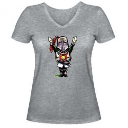 Жіноча футболка з V-подібним вирізом Prepare to Cry - PrintSalon