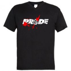 Мужская футболка  с V-образным вырезом Pride Logo - PrintSalon
