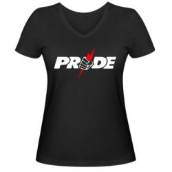 Женская футболка с V-образным вырезом Pride - PrintSalon
