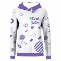 Жіноче 3D худі PrintSalon logo