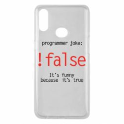 Чехол для Samsung A10s Programmer joke: !false - PrintSalon