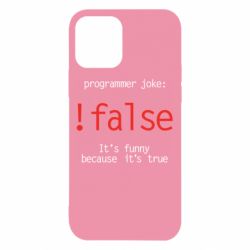Чехол для iPhone 12 Pro Programmer joke: !false - PrintSalon