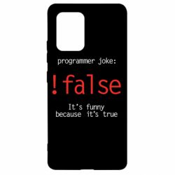 Чехол для Samsung S10 Lite Programmer joke: !false - PrintSalon