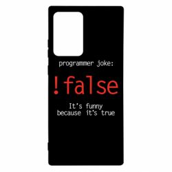 Чехол для Samsung Note 20 Ultra Programmer joke: !false - PrintSalon
