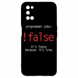 Чехол для Oppo A52/A72/A92 Programmer joke: !false - PrintSalon