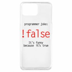 Чехол для Oppo A73 Programmer joke: !false - PrintSalon