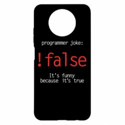 Чехол для Xiaomi Redmi Note 9 5G/Redmi Note 9T Programmer joke: !false