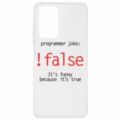 Чехол для Xiaomi Redmi Note 10 Pro Programmer joke: !false - PrintSalon