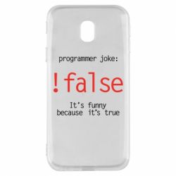 Чехол для Samsung J3 2017 Programmer joke: !false - PrintSalon
