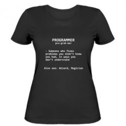 Жіноча футболка Programmer - PrintSalon