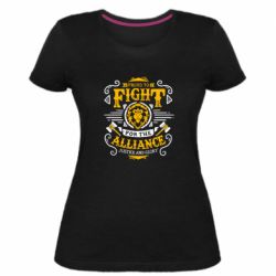 Жіноча преміум футболка Proud to fight for the Alliance - PrintSalon