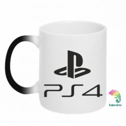 Чашка-хамелеон PS 4 Logo - PrintSalon