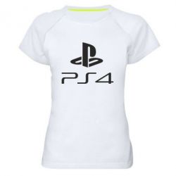 Жіноча футболка для спорту PS 4 Logo - PrintSalon