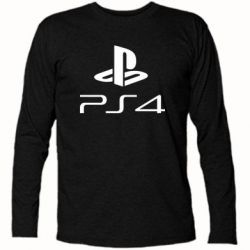 Футболка з довгим рукавом PS 4 Logo - PrintSalon