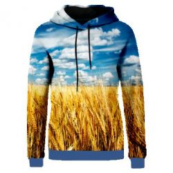 Жіноче 3D худі Пшениця-PrintSalon Жіноче 3D худі Пшениця