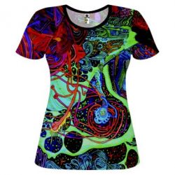 Женская футболка 3D Psychedelic 1 - PrintSalon