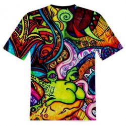 Мужская футболка 3D Psychedelic 4 - PrintSalon