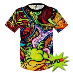 Детская 3D футболка Psychedelic 4 - PrintSalon