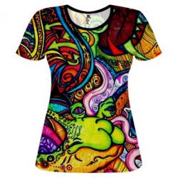 Женская футболка 3D Psychedelic 4 - PrintSalon