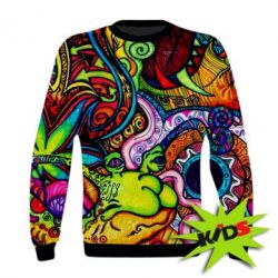 Детский 3D свитшот Psychedelic 4 - PrintSalon