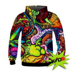 Дитяче 3D худі Psychedelic 4