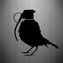 Наклейка Пташка з гранатою