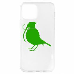 Чехол для iPhone 12 Птичка с гранатой - PrintSalon