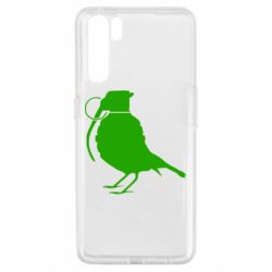 Чехол для Oppo A91/Reno3 Птичка с гранатой