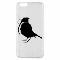 Чехол для iPhone 6/6S Птичка с гранатой - PrintSalon