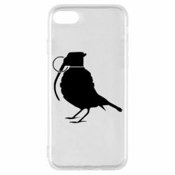 Чехол для iPhone 8 Птичка с гранатой - PrintSalon
