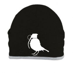 Шапка Птичка с гранатой-PrintSalon Шапка Птичка с гранатой